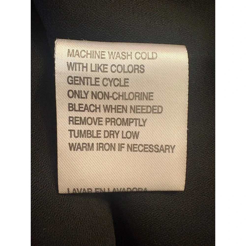 Sag Harbor Womens Abstract Print A-Line Midi Skirt Black‎ Yellow Size Medium